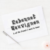 Cabernet Sauvignon Rechthoekige Sticker (Envelop)