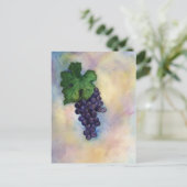 Cabernet Sauvignon Red Wine Grapes Briefkaart (Staand voorkant)