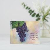 Cabernet Sauvignon Red Wine Grapes Briefkaart (Staand voorkant)