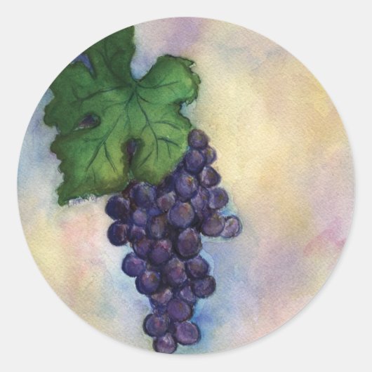 Cabernet Sauvignon Red Wine Grapes Stickers (Voorkant)