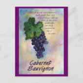 Cabernet Sauvignon Wine Briefkaart (Voorkant)