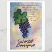 Cabernet Sauvignon Wine Flyer (Voorkant)