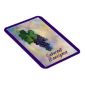 Cabernet Sauvignon Wine Grapes Painting Art Magnet Magneet (Rechterzijde)