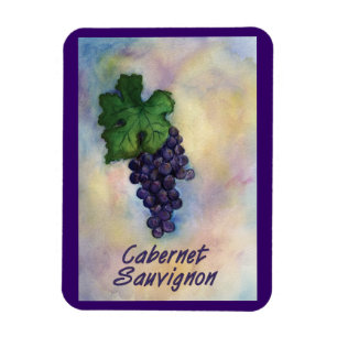 Cabernet Sauvignon Wine Grapes Painting Art Magnet Magneet