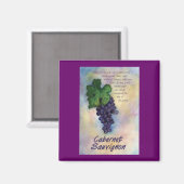Cabernet Sauvignon Wine Magnet (Voorkant / Achterkant)