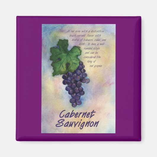 Cabernet Sauvignon Wine Magnet (Voorkant)