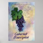 Cabernet Sauvignon Wine Print (Voorkant)