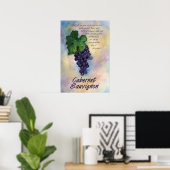 Cabernet Sauvignon Wine Print (Thuiskantoor)
