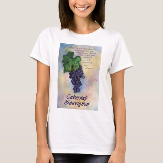 Cabernet Sauvignon Wine Shirt (Voorkant)
