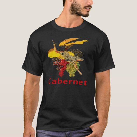 Cabernet Wijn Dienstmeisje T-shirt (Voorkant)