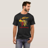Cabernet Wijn Dienstmeisje T-shirt (Voorkant volledig)
