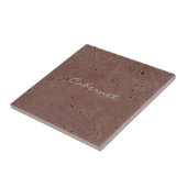 Cabernet Wijn Rood Travertine 2.0 Tegeltje (Zijkant)