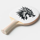 Cabeza de dragón poligonal tafeltennisbatje (Voorkant Gekanteld)