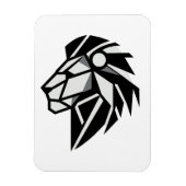 Cabeza de león poligonal magneet (Verticaal)