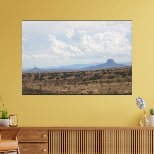 Cabezon Peak Canvas Afdruk (Insitu (Woonkamer))