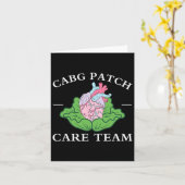 Cabg Patch Care Team Nurse Cabbage Heart Nurse Wee Kaart (Gele Bloem)