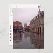 Cabildo in regen, New Orleans Briefkaart (Voorkant / Achterkant)