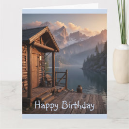 Cabin aan het meer kaart