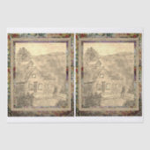 Cabin aan het meer tissuepapier (Voorkant)