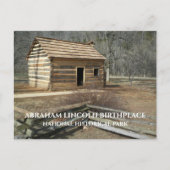Cabin, Abraham Lincolns Geboorteplaats NHP, KY Briefkaart (Voorkant)