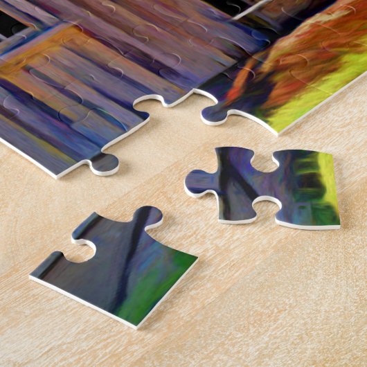 CABIN ART JIGSAW PUZZZLE LEGPUZZEL (Zijkant)