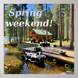 Cabin ATV Vakantie Poster
