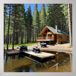 Cabin ATV Vakantie Poster