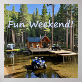 Cabin ATV Vakantie Poster