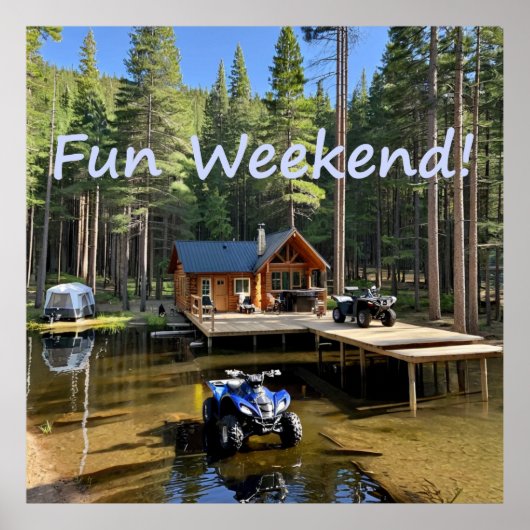 Cabin ATV Vakantie Poster (Voorkant)