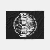 Cabin bemanning voor ik een vrijgezellenfeest doe  fleece deken (Voorkant (Horizontaal))