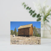 Cabin bij Bennettville, Tioga Pass, Californië Briefkaart (Staand voorkant)