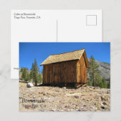 Cabin bij Bennettville, Tioga Pass, Californië Briefkaart (Voorkant / Achterkant)