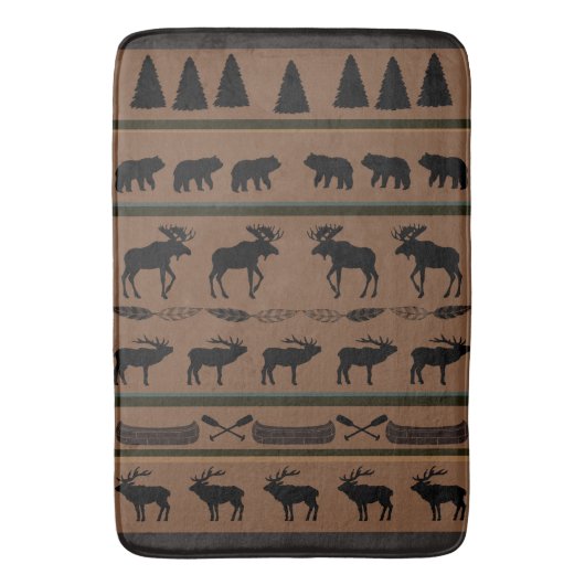 Cabin Blanket Design van Leslie Harlow Badmat (Voorkant Verticaal)