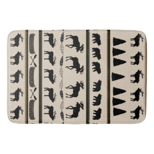 Cabin Blanket Design van Leslie Harlow Badmat