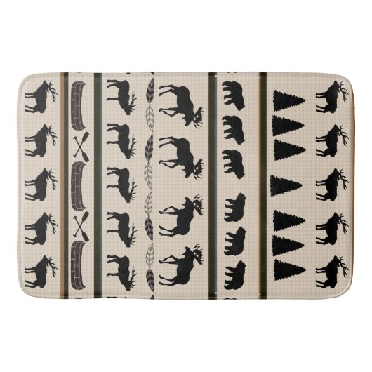 Cabin Blanket Design van Leslie Harlow Badmat (Voorkant)