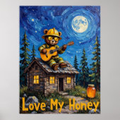 Cabin Blues: Beer's Moonlight Serenade Poster (Voorkant)