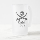 Cabin Boy Glass Stein Matglas Bierpul (Voorkant rechts)