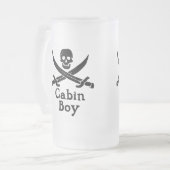 Cabin Boy Glass Stein Matglas Bierpul (Voorkant links)