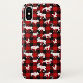 Cabin Buffalo Plaid Lumberjack Check Rood Case-Mate iPhone Case (Achterkant)