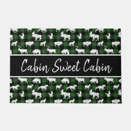 Cabin Buffalo Pset Lumberjack Check Patroon groen Deurmat