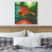 Cabin Canvas Afdruk (Insitu (Slaapkamer))