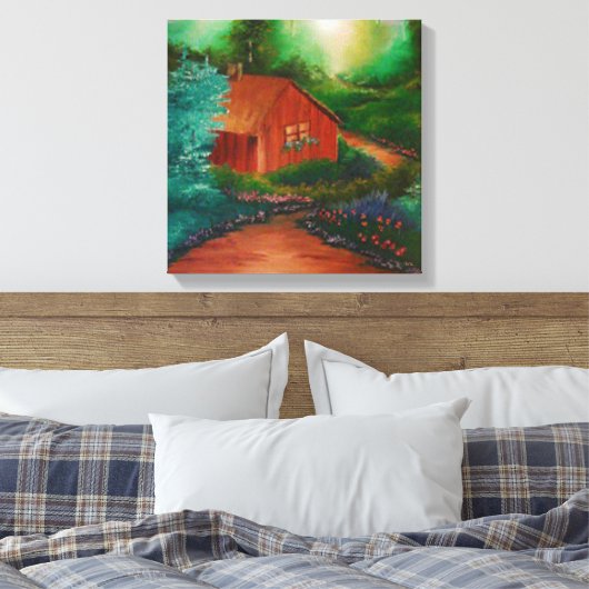 Cabin Canvas Afdruk (Insitu (Slaapkamer))