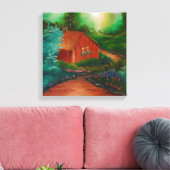 Cabin Canvas Afdruk (Insitu (Woonkamer))