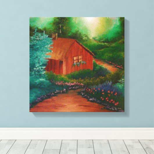 Cabin Canvas Afdruk (Insitu (Houten vloer))