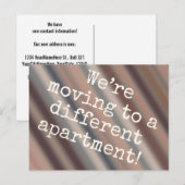 Cabin Chic Nieuwe Appartement Ansichtkaart Aankondigingskaart (Voorkant / Achterkant)