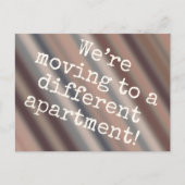 Cabin Chic Nieuwe Appartement Ansichtkaart Aankondigingskaart (Voorkant)