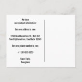 Cabin Chic Nieuwe Woonkaart Postkaart Aankondigingskaart (Achterkant)