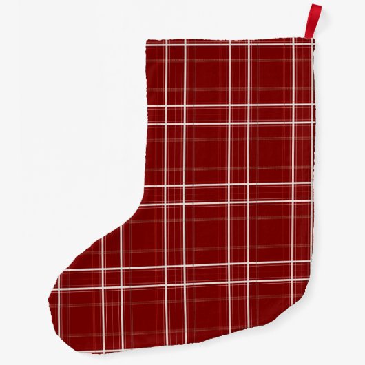 Cabin Classic Plaid Cabin Premium Grote Kerstsok (Achterkant)