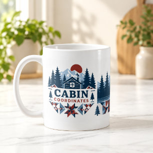 Cabin Coördinaten Patchwork Cabin Mok