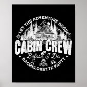 Cabin Crew Before I Do Bachelorette Party Camp Bac Poster (Voorkant)